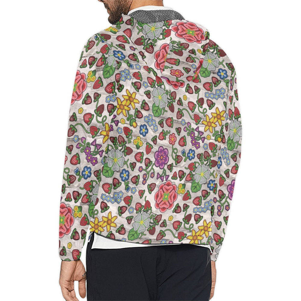 Berry Pop Bright Birch Men's Windbreaker