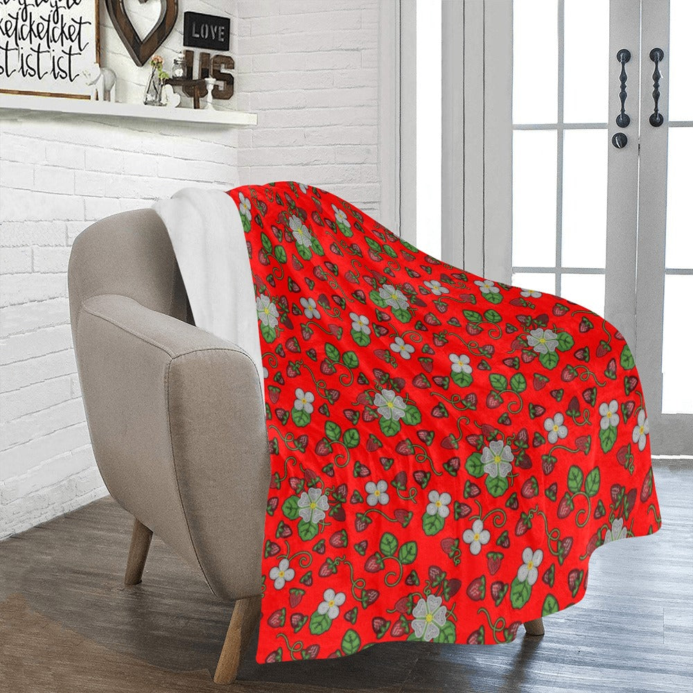 Strawberry Dreams Fire Ultra-Soft Micro Fleece Blanket 50"x60"