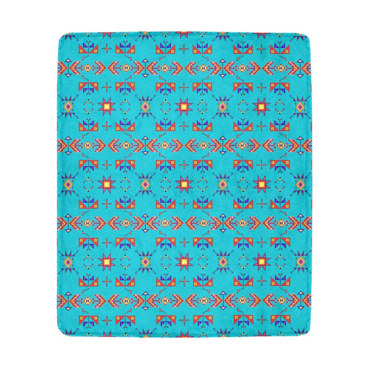 Scattered Generations Turquoise Ultra-Soft Micro Fleece Blanket 50"x60"