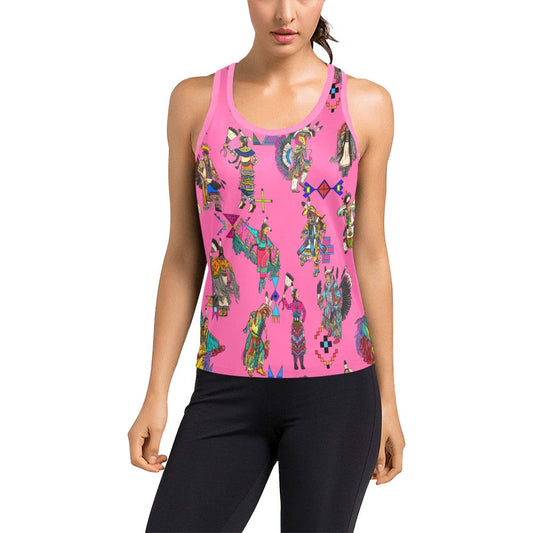 Grand Entry Dancer Pink Women's Racerback Tank Top