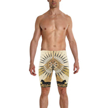 Load image into Gallery viewer, Stallion Skyline Men&#39;s Knee Length Swimming Trunks
