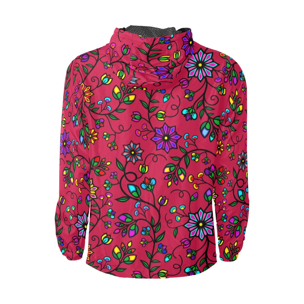 Prairie Paintbrush Passion Berry Men's Windbreaker