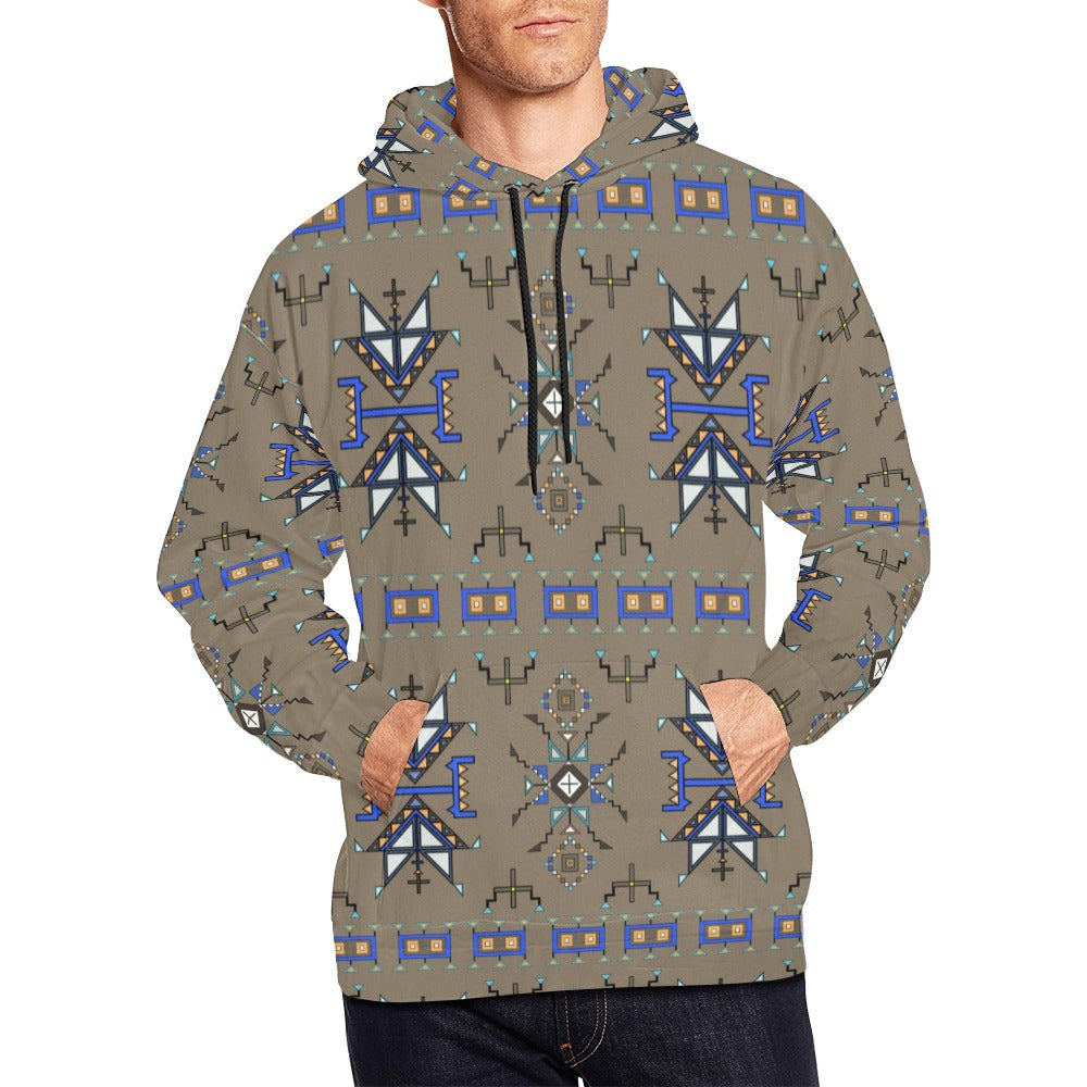 Eagle Strike Brown Hoodie for Men