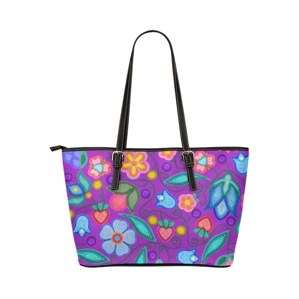 Sweet Offering Purple Leather Tote