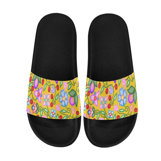 Petal Harmony Ochre Slide Sandals