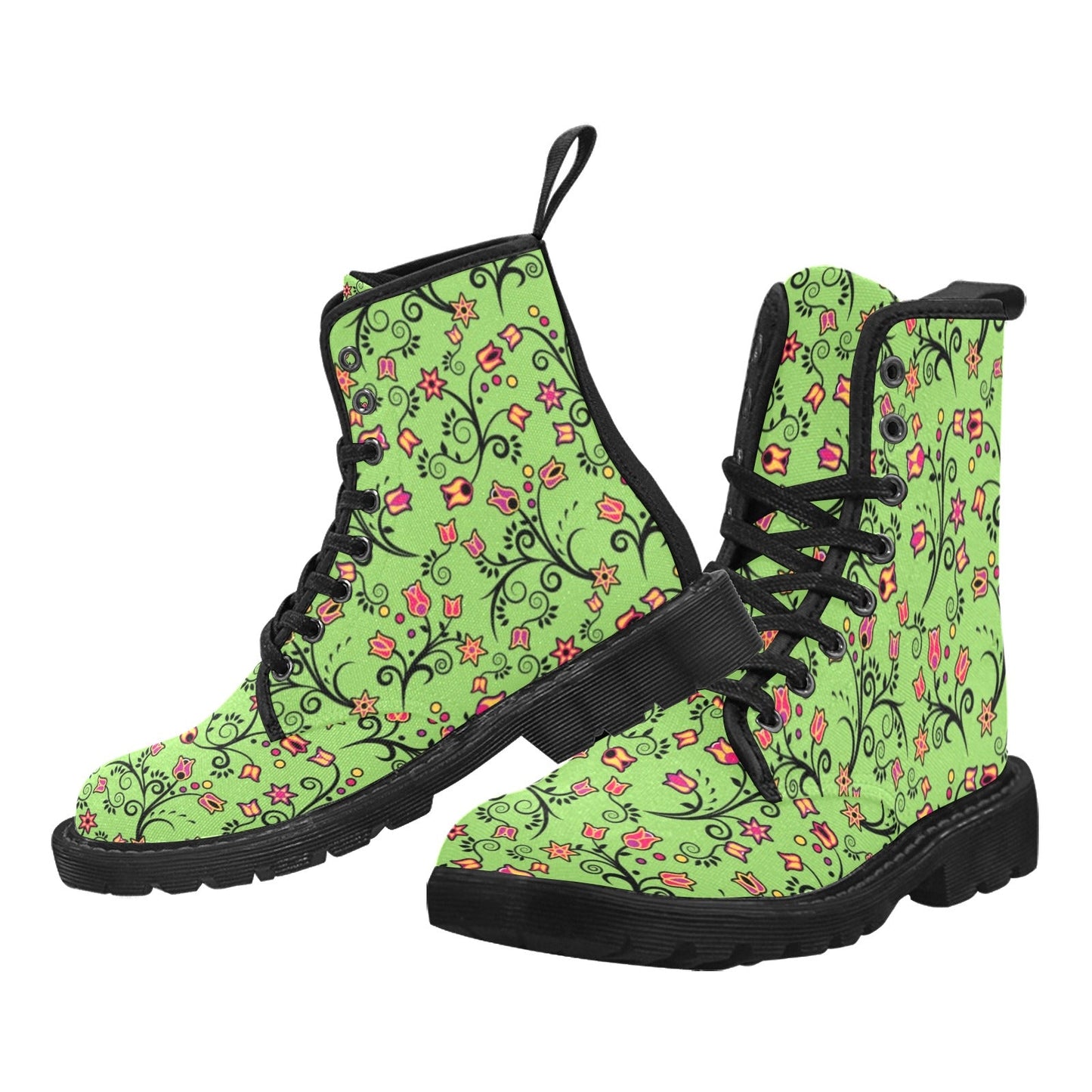 LightGreen Yellow Star Boots