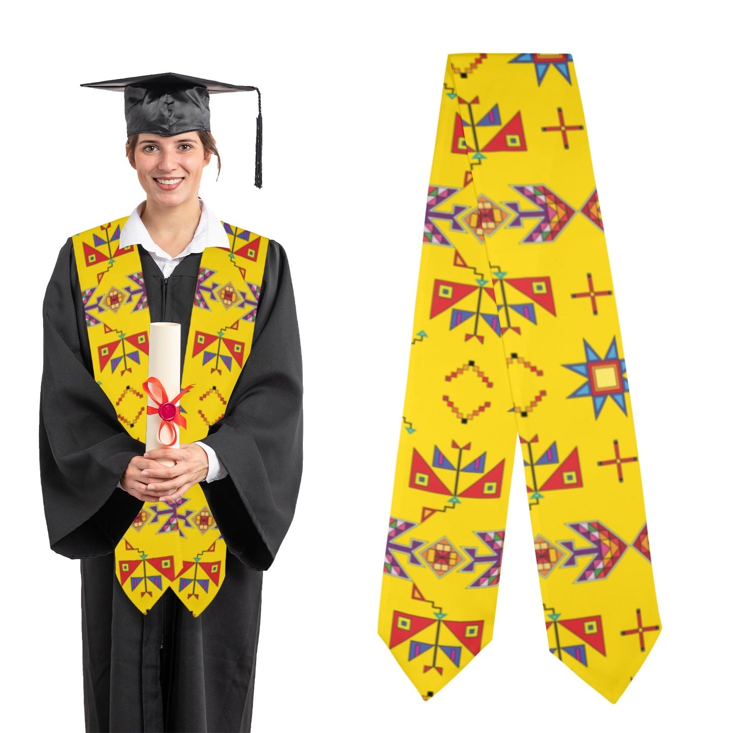 Scattered Generations Maize Graduation Stole