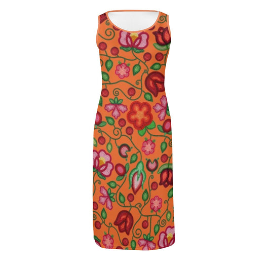 Rose Reverie Orange Phaedra Dress