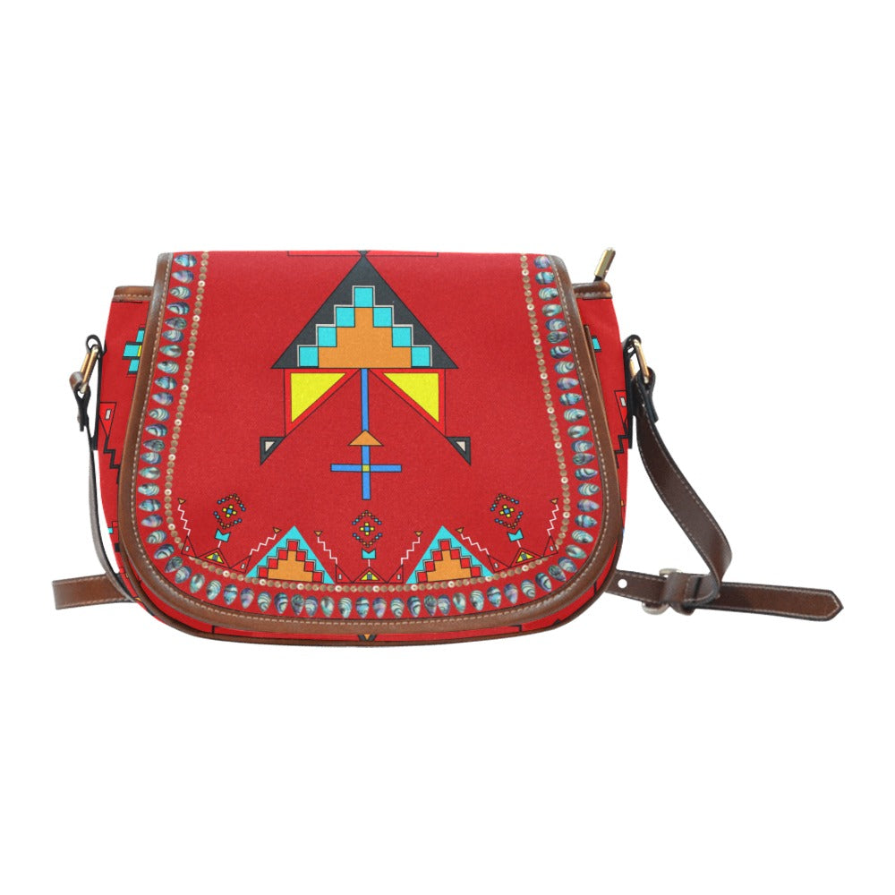Sentinel of the Plains Saddle Bag/Large - Red
