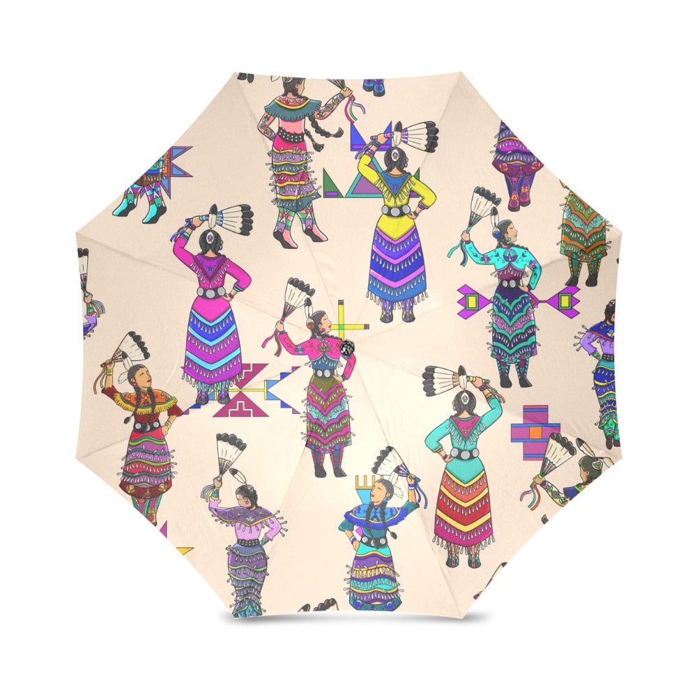 Women's Jingle Dancers Muslin Foldable Umbrella