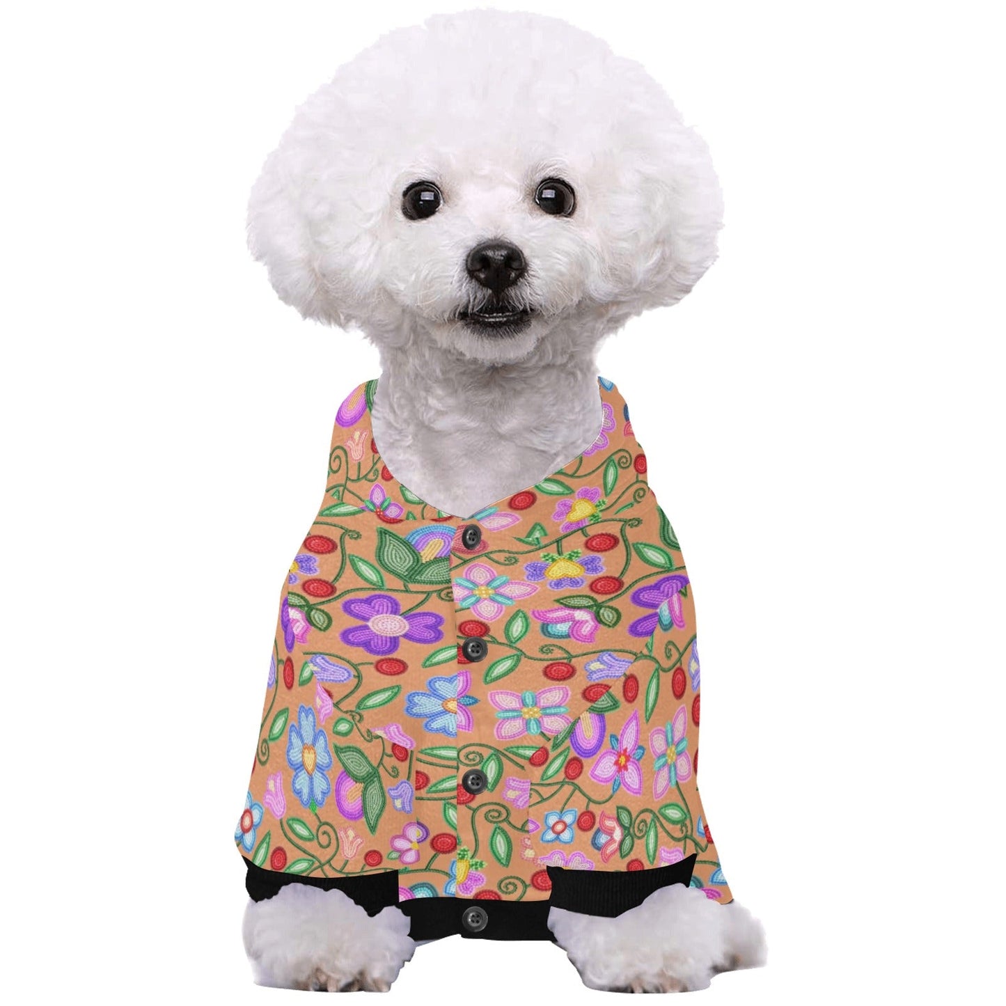 Petal Harmony Terracotta Pet  Hoodie