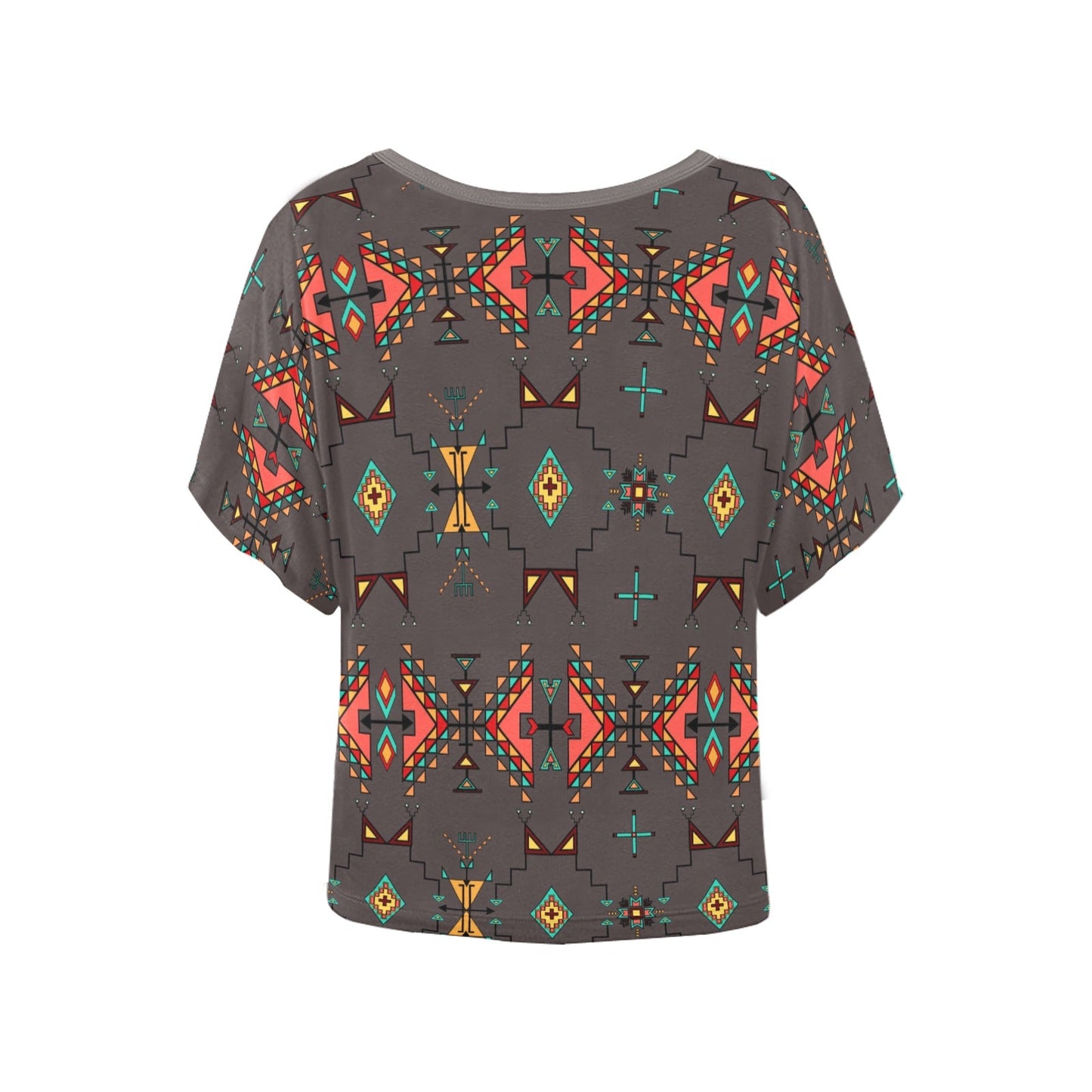 Thunder Flight Gray Women's Batwing-Sleeved Blouse T shirt