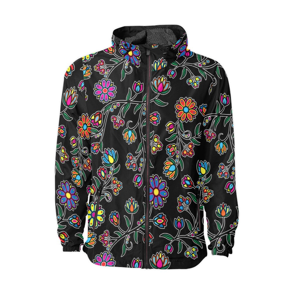 Cosmic Whisper Black Men's Windbreaker