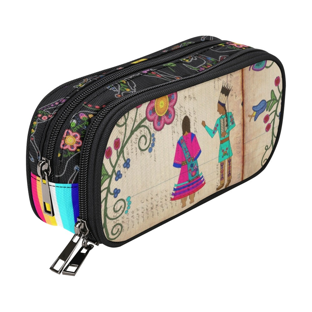 Floral Ledger Sweethearts Pencil Pouch
