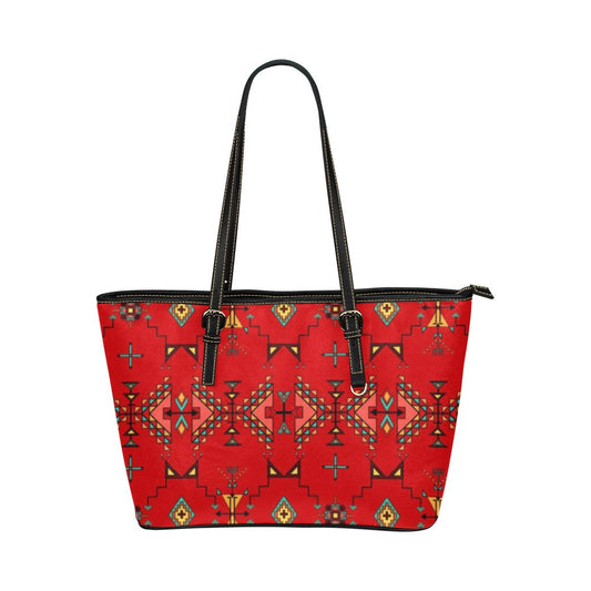 Thunder Flight  Red Leather Tote
