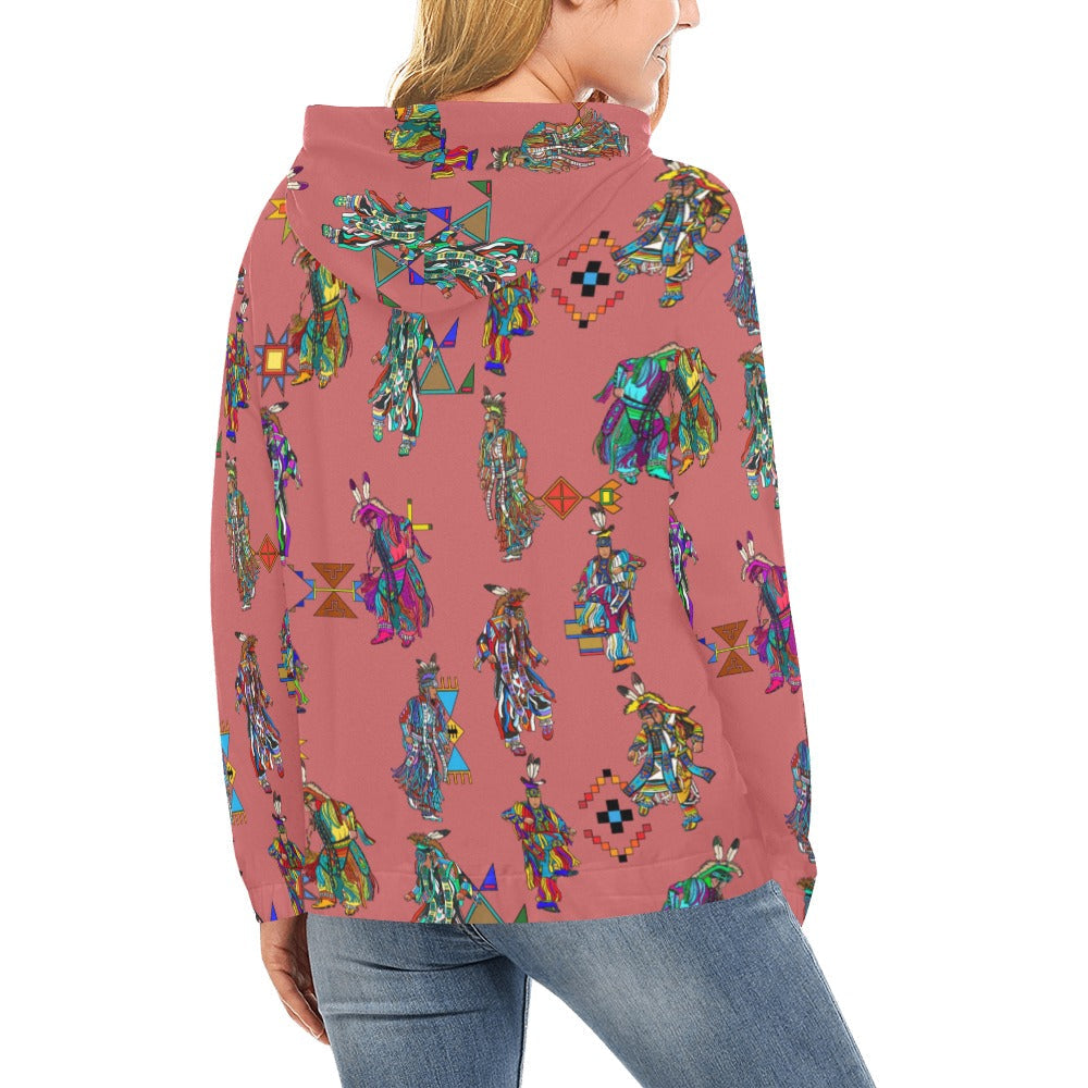 Men's Grass Dancers Terra Cotta Hoodie for Women