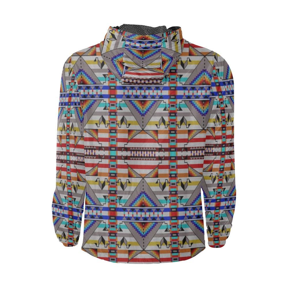 Medicine Blessing White Men's Windbreaker