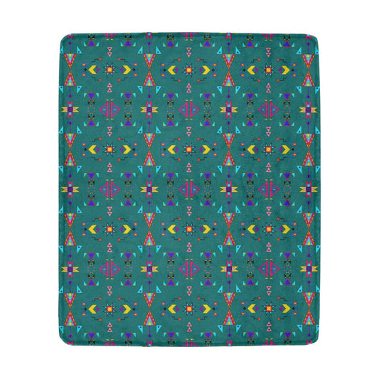 Enemy Territory Teal Ultra-Soft Micro Fleece Blanket 50"x60"
