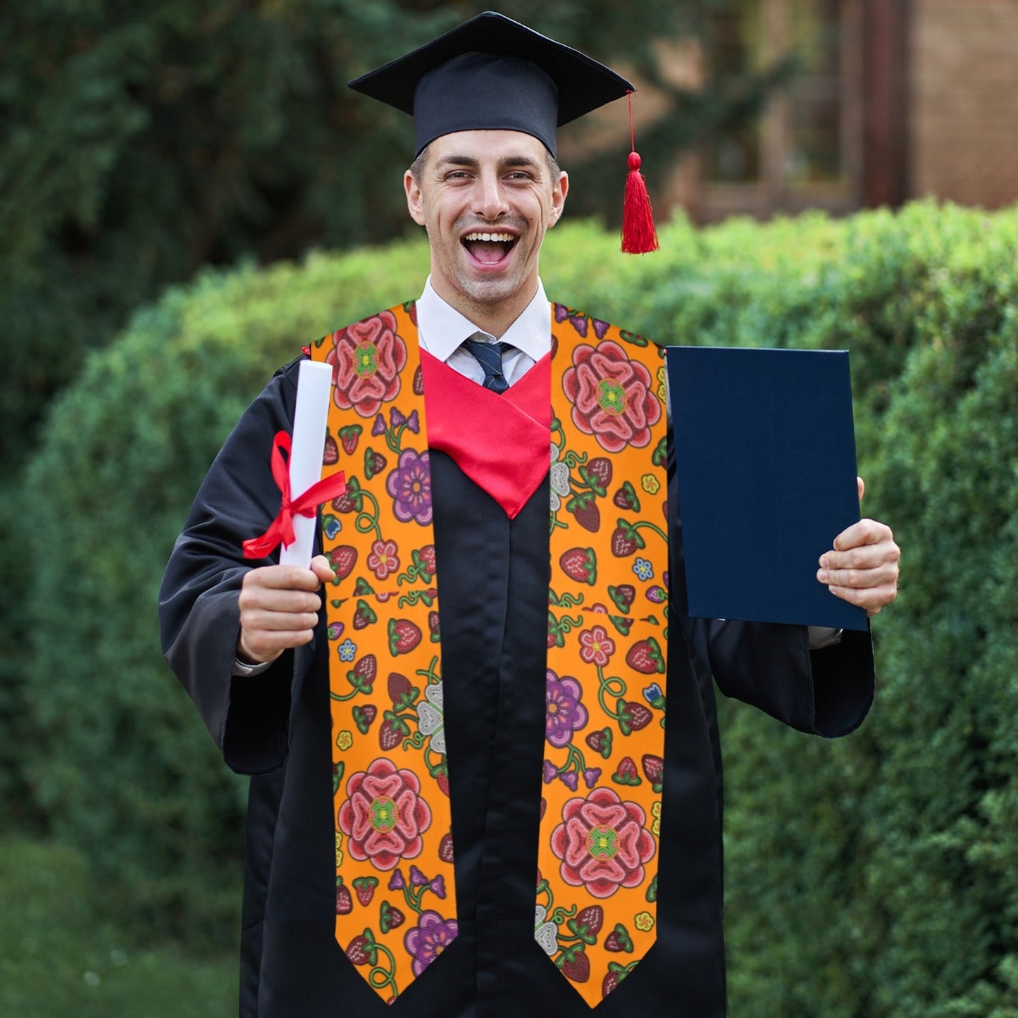 Berry Pop Carrot Graduation Stole