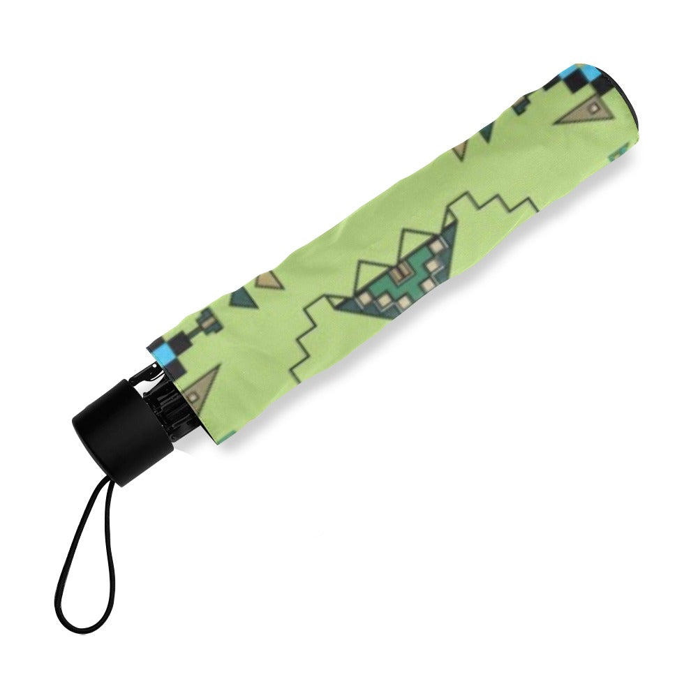 Bear Shield Green Foldable Umbrella