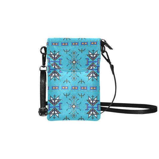 Eagle Strike Blue Small Cell Phone Purse