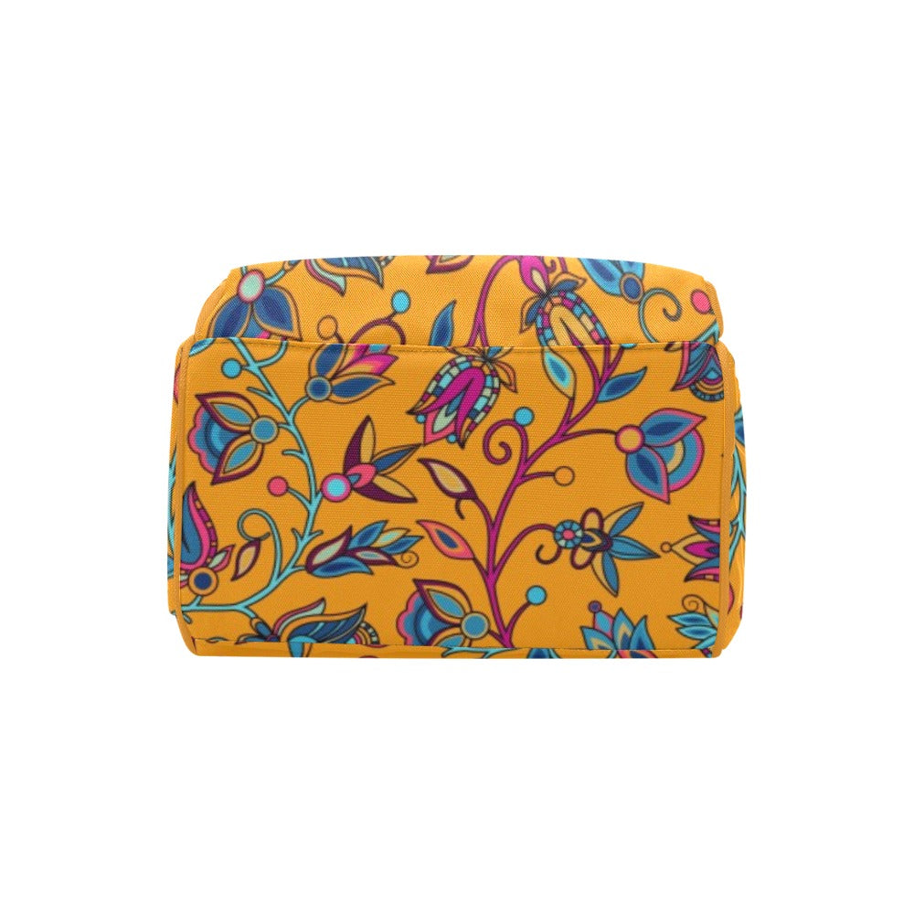 Buffalo Bloom Orange Multi-Function Diaper Backpack