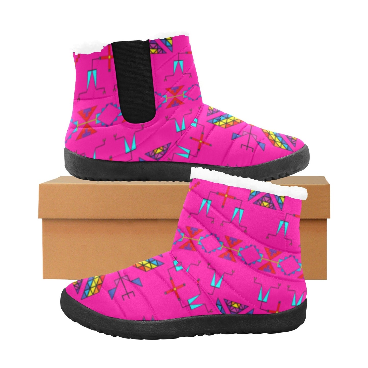 Rainy Chief Rainbow Hot Pink Men's Padded Winter Boot