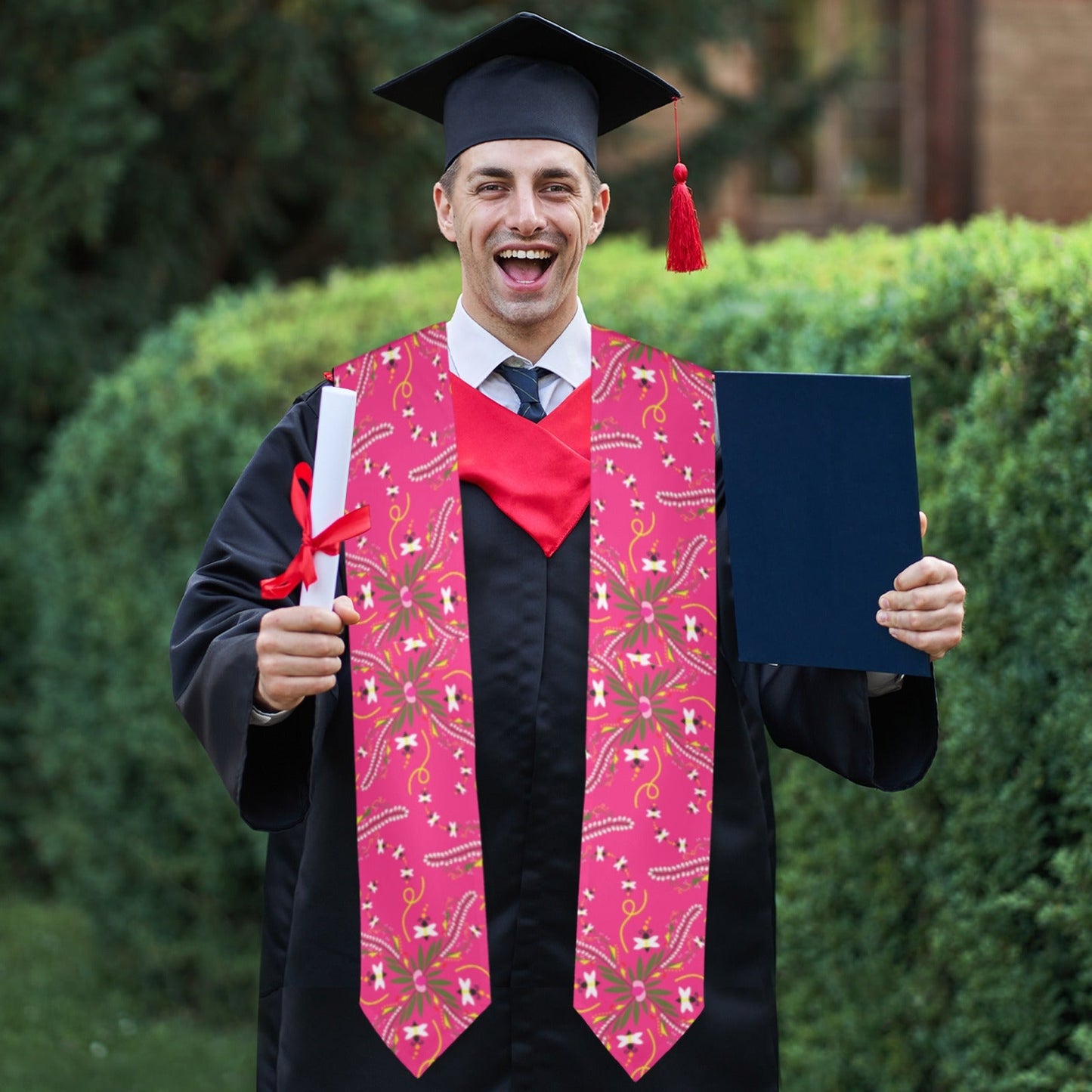 Willow Bee Bubblegum Graduation Stole