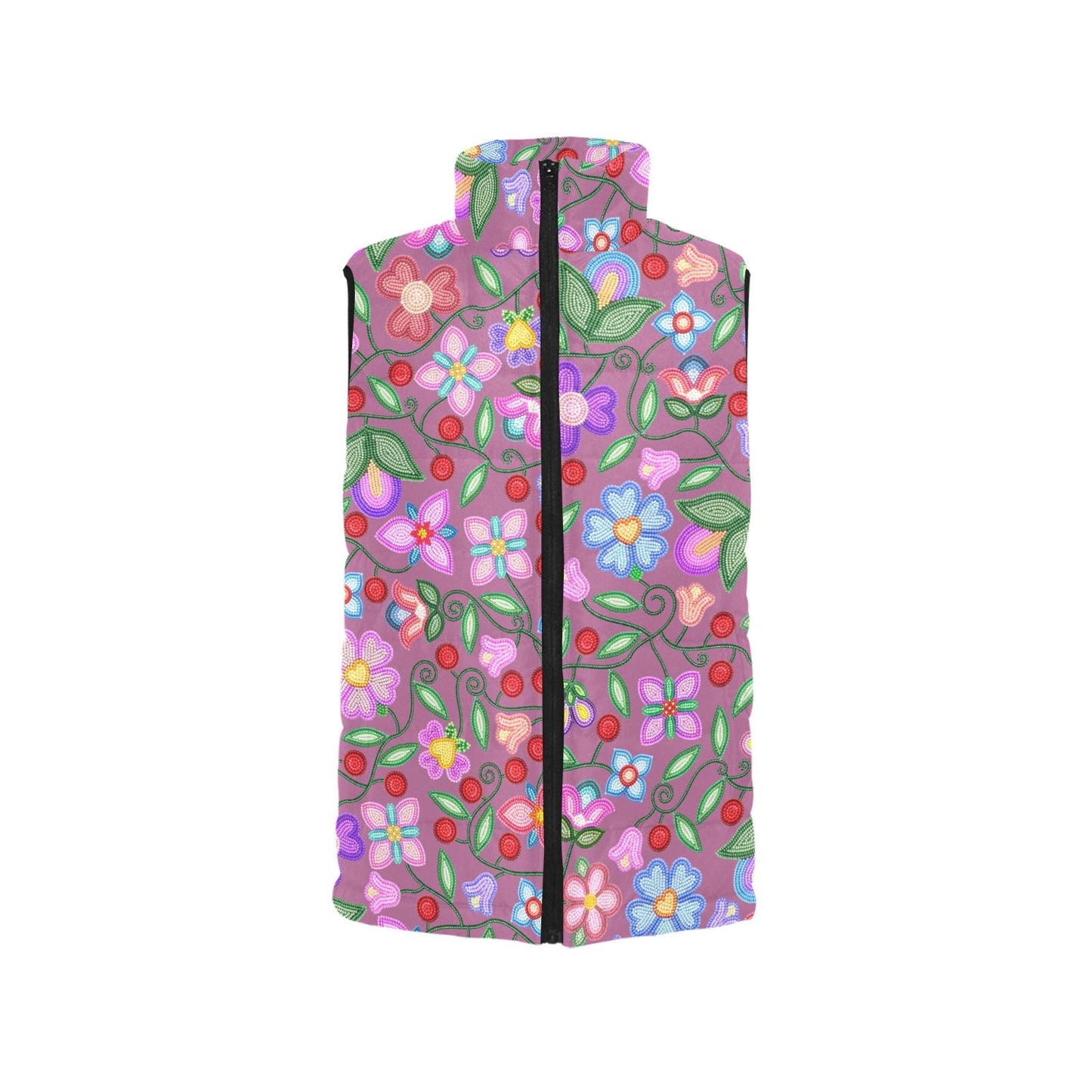 Petal Harmony Dusty Rose Padded Vest