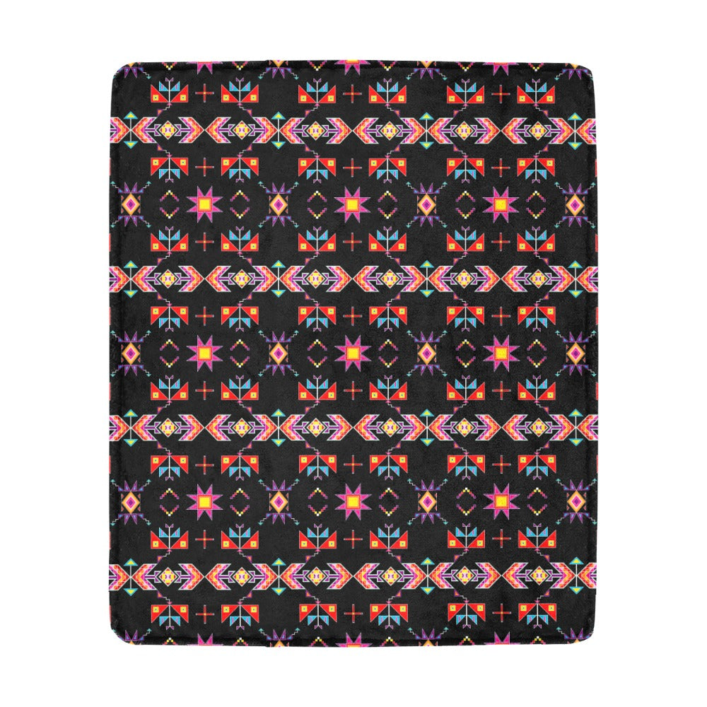 Scattered Generations Black Ultra-Soft Micro Fleece Blanket 50"x60"