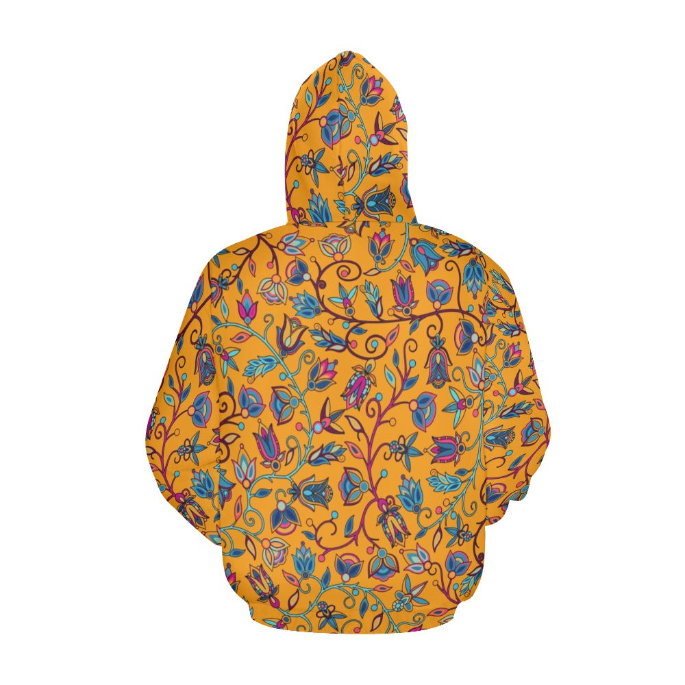 Buffalo Bloom Orange Hoodie for Men