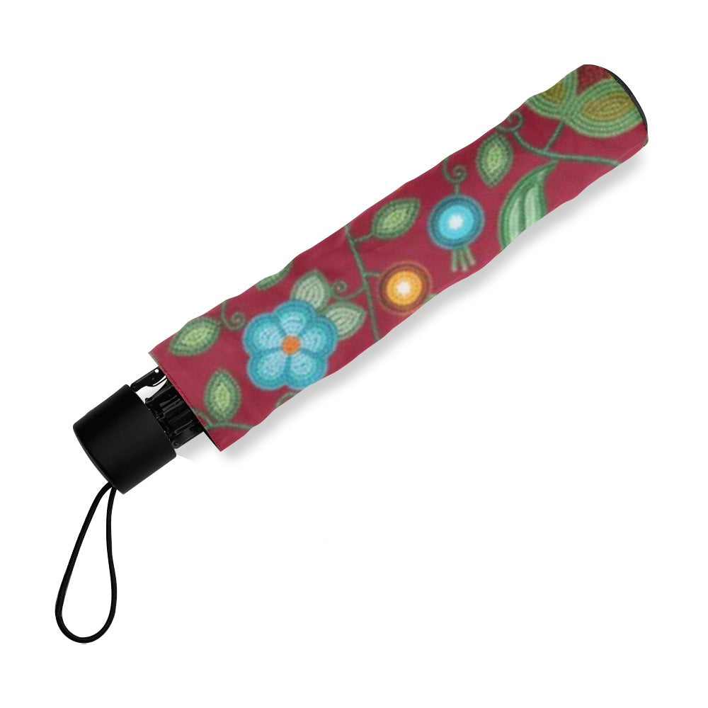Prairie Fire Petals Red Foldable Umbrella