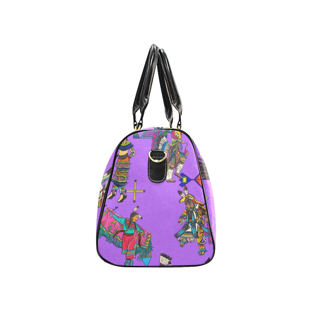 Grand Entry Dancers Purple Large Travel Bag