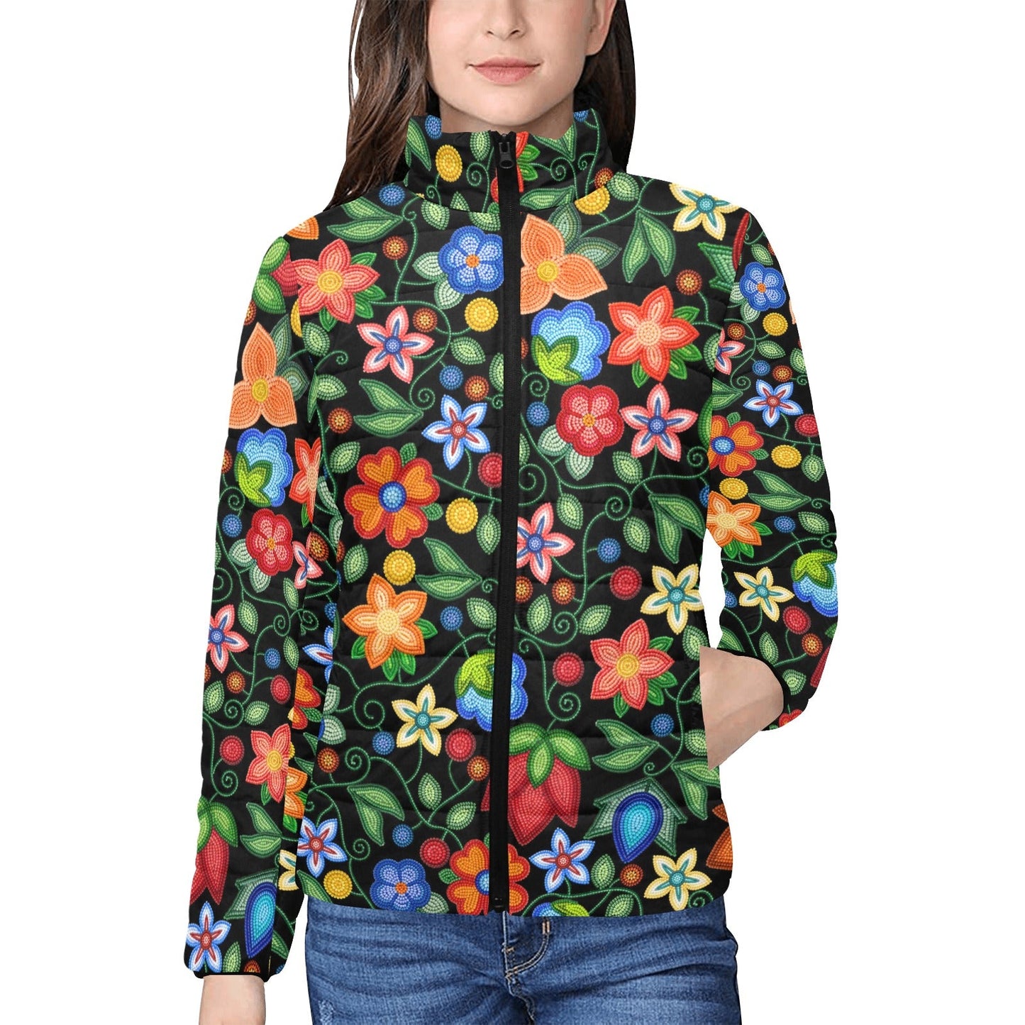 Morning Harmony Black Stand Collar Jacket