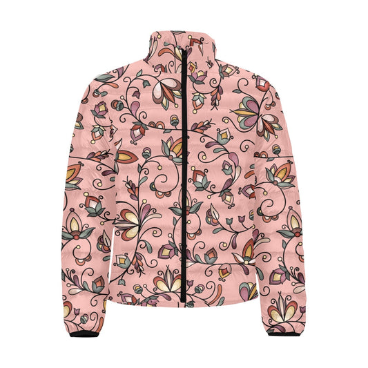 Burnt Sky Petals Peach Padded Jacket