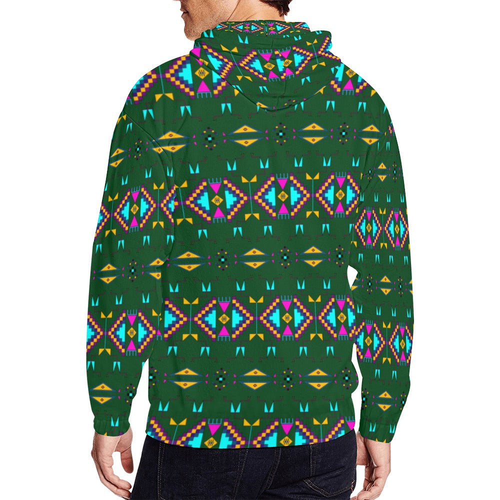 Rite of Passage Squash Leaf Men's Zipper Hoodie