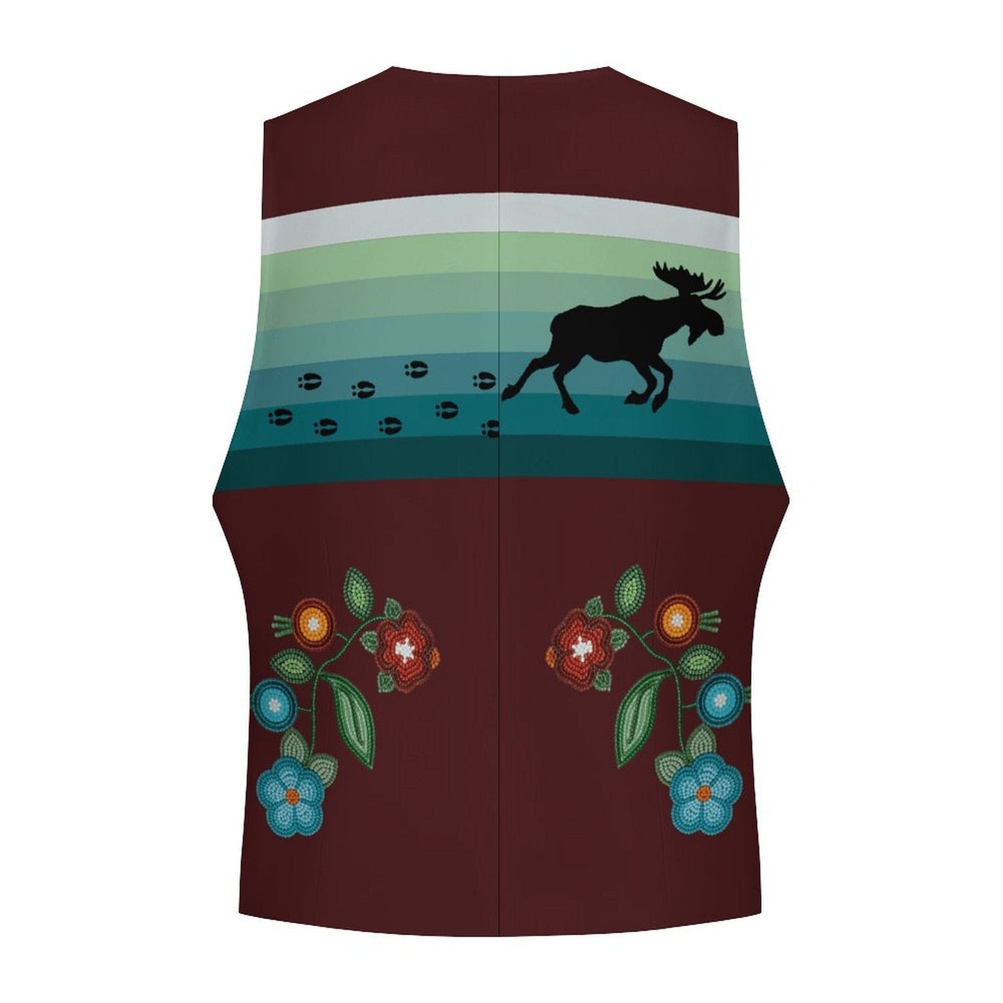 Prairie Fire Petals 2 Men's Sleeveless Suit Vest