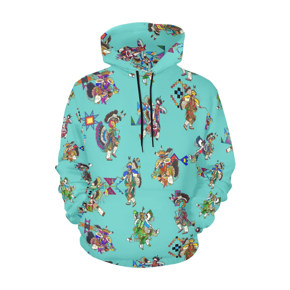Men's Fancy Dancers Eggshell Blue Hoodie for Women