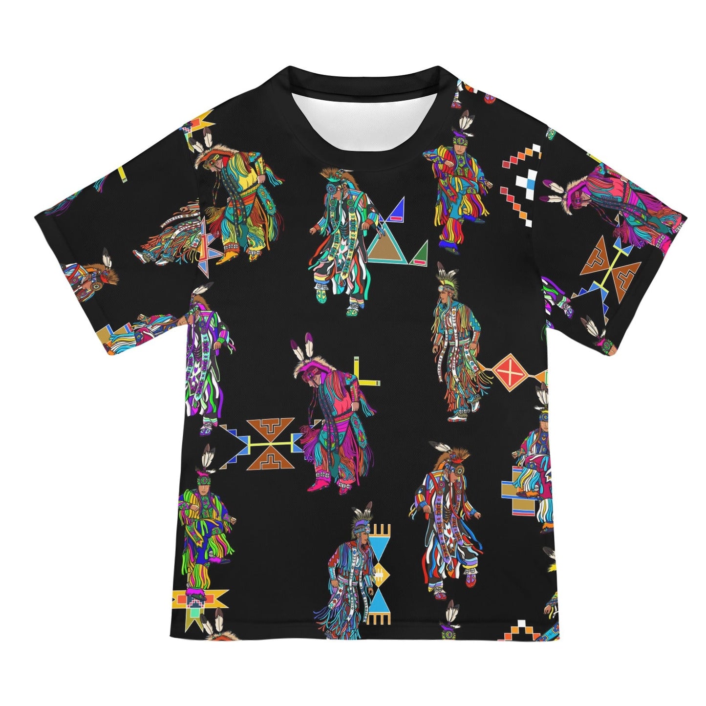 Men's Grass Dancers Black Tee