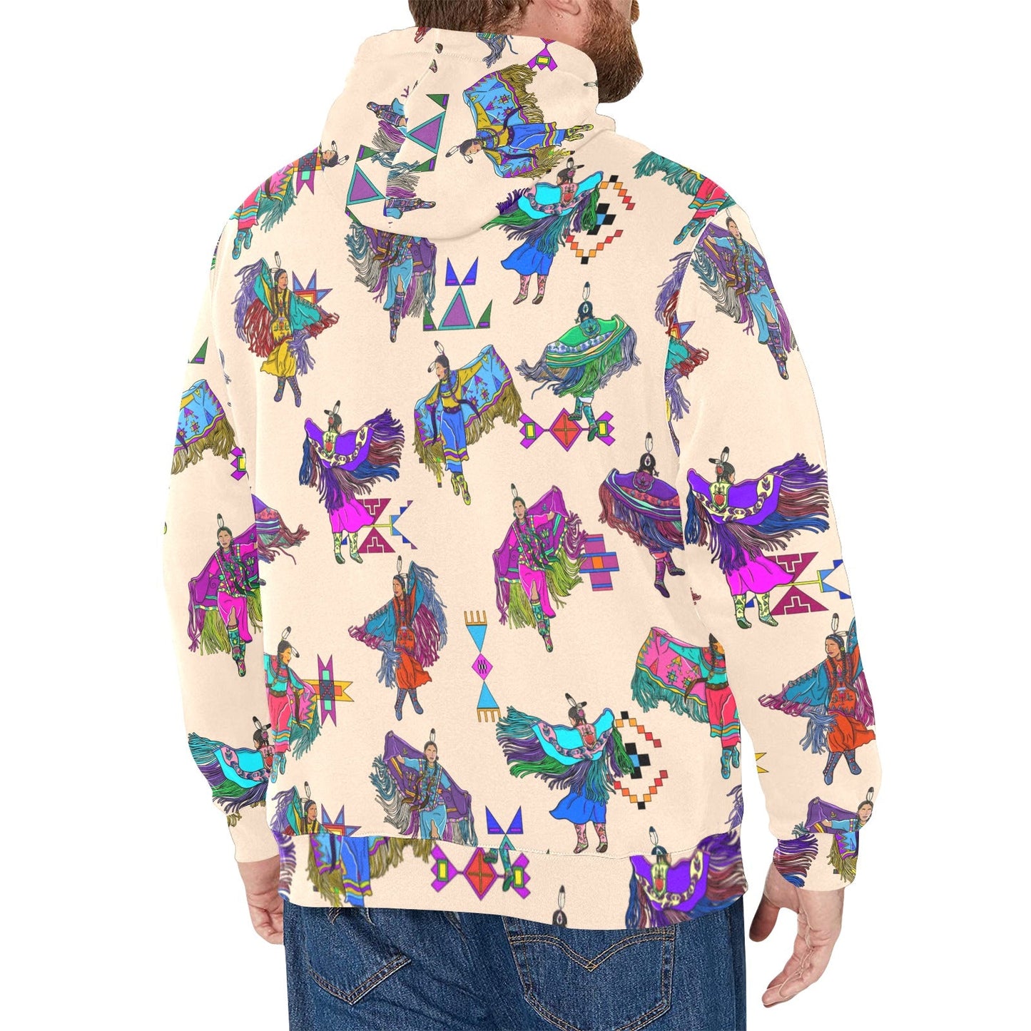 Women's Fancy Dancers Muslin Men's Long Sleeve Fleece Hoodie