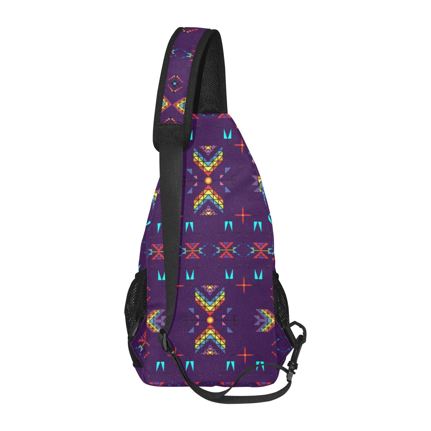 Rainy Chief Rainbow Dark Purple Chest Bag