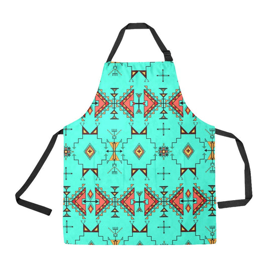 Thunder Flight Turquoise Apron