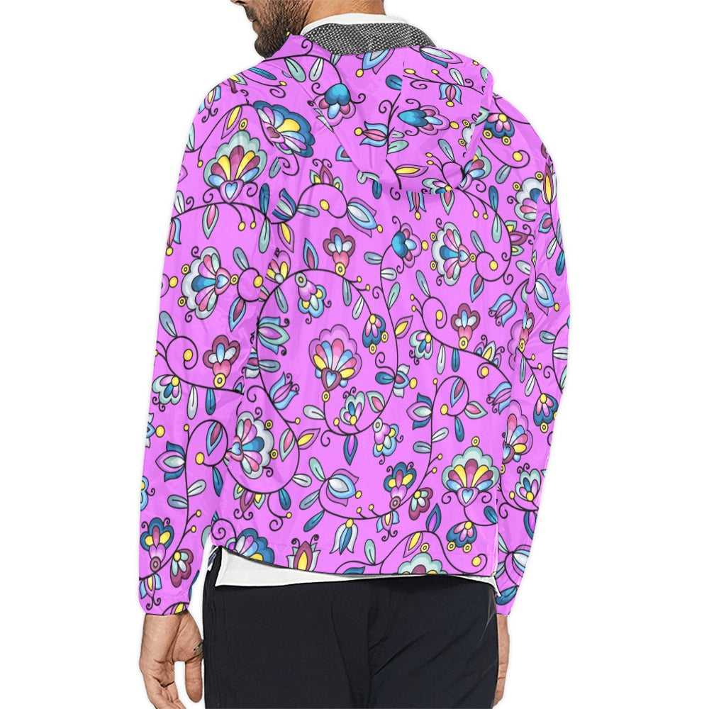 Autumn Bundle Blessing Purple Men's Windbreaker