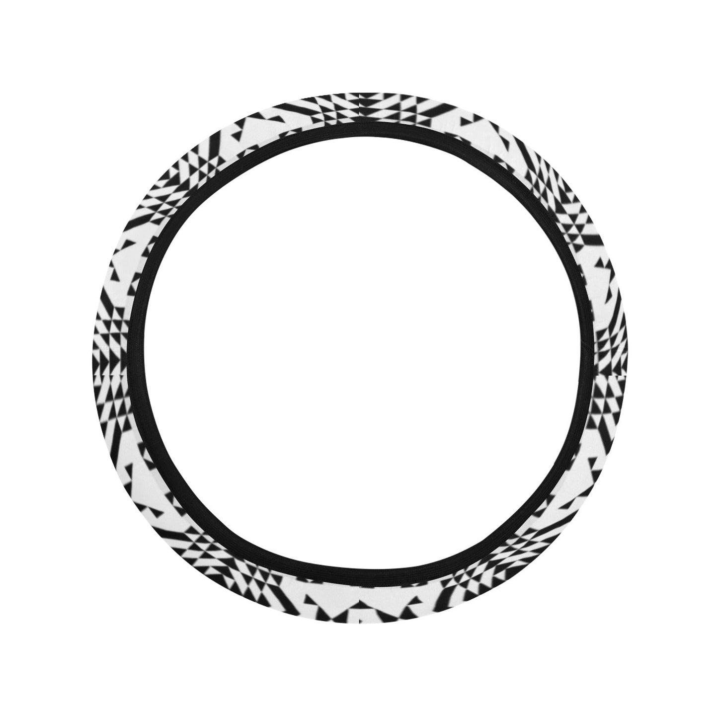 Black Rose Steering Wheel Cover