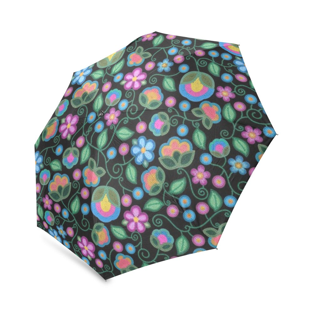 Turquoise Sunbeam Foldable Umbrella (Model U01)