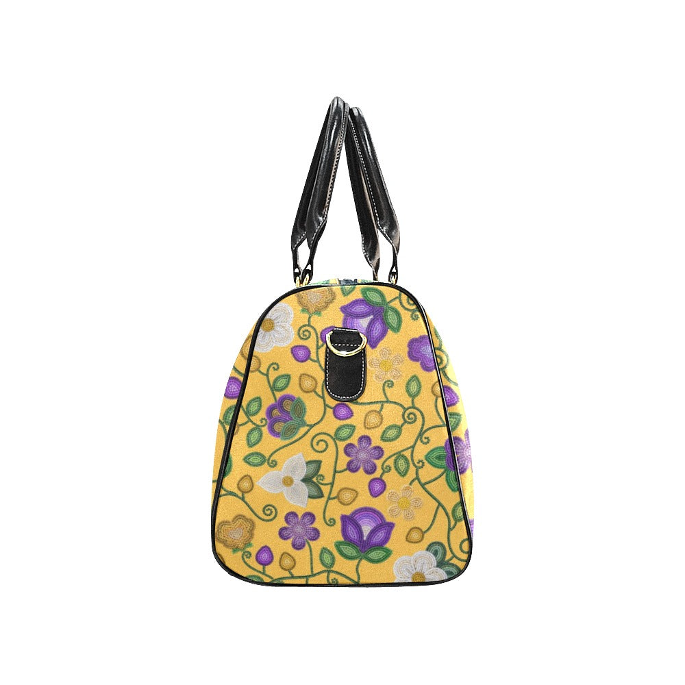 Midnight Moss Bloom Yellow Small Travel Bag