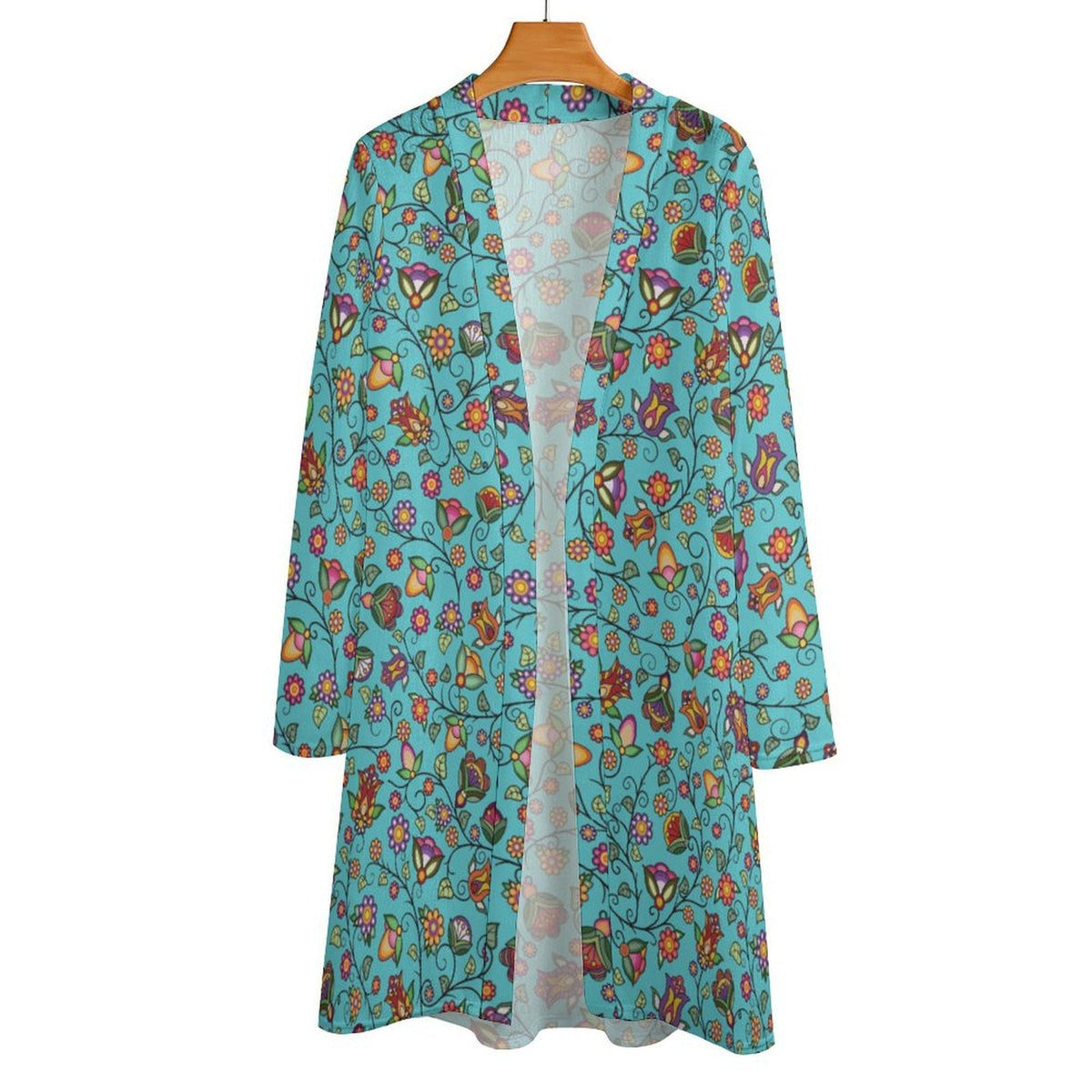 Heartbeat Petals Turquoise Cardigan