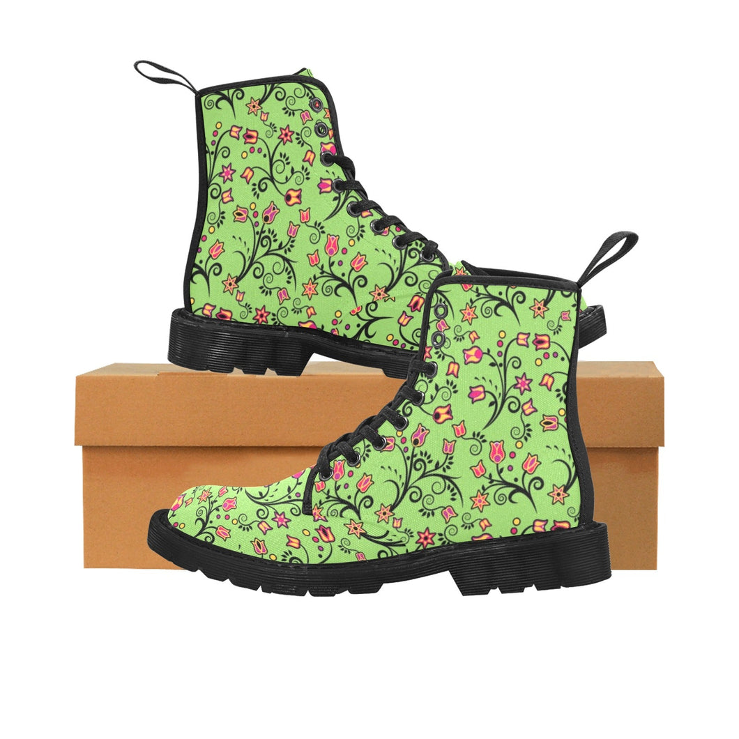 LightGreen Yellow Star Boots for Men