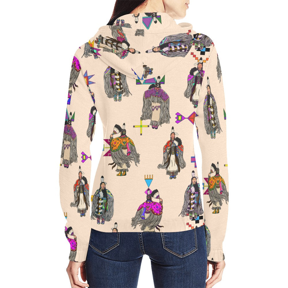 Women's Tradish Dancers  Muslin Full Zip Hoodie for Women