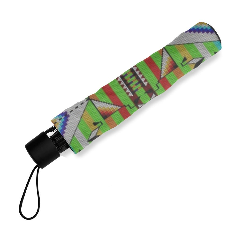 Medicine Blessing Lime Green Foldable Umbrella